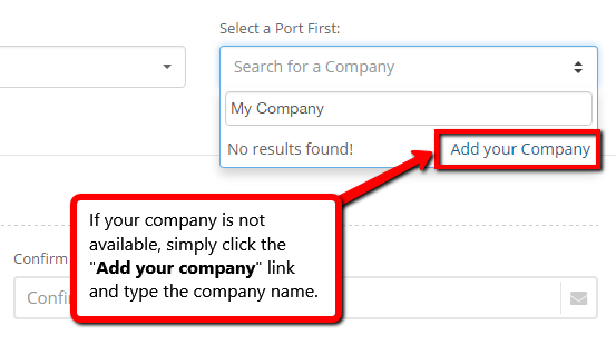 add company pull-down field
